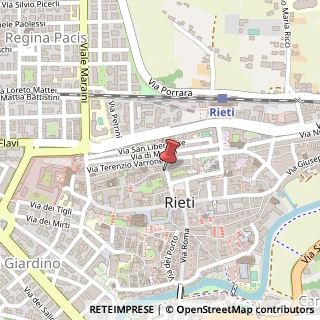 Mappa Via Pennina, 21, 02100 Rieti, Rieti (Lazio)