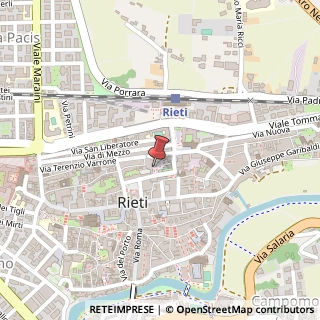 Mappa Piazza Guglielmo Oberdan, 18, 02100 Rieti, Rieti (Lazio)