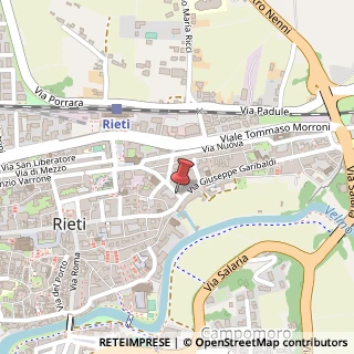 Mappa Via Angelo Tancredi, 2, 02100 Rieti, Rieti (Lazio)