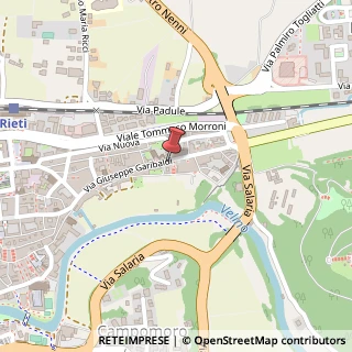 Mappa Via Giuseppe Garibaldi, 98, 02100 Rieti, Rieti (Lazio)