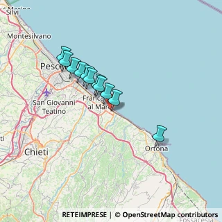 Mappa Via Costanza D'Avalos, 66023 Chieti CH, Italia (5.94909)