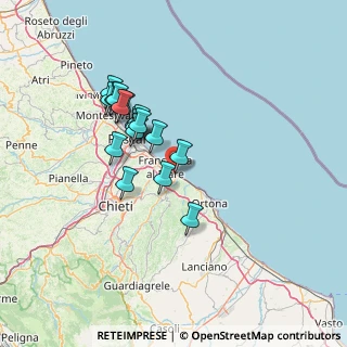 Mappa Via Costanza D'Avalos, 66023 Chieti CH, Italia (12.30235)