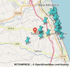 Mappa Via 24 Maggio, 64018 Tortoreto TE, Italia (2.211)