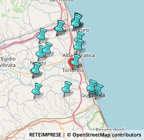 Mappa Via Nicola de Fabritiis, 64018 Tortoreto TE, Italia (7.53842)