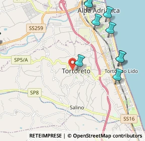 Mappa Via Nicola de Fabritiis, 64018 Tortoreto TE, Italia (2.94636)