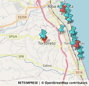 Mappa Via Nicola de Fabritiis, 64018 Tortoreto TE, Italia (2.51882)