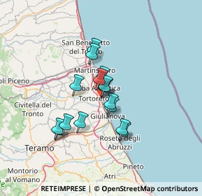 Mappa Via Giosuè Carducci, 64018 Tortoreto TE, Italia (10.22)