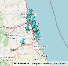 Mappa Via Giosuè Carducci, 64018 Tortoreto TE, Italia (6.95364)