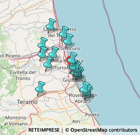 Mappa Via Giosuè Carducci, 64018 Tortoreto TE, Italia (10.98824)