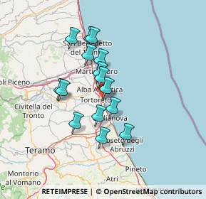 Mappa Via Giosuè Carducci, 64018 Tortoreto TE, Italia (11.47067)