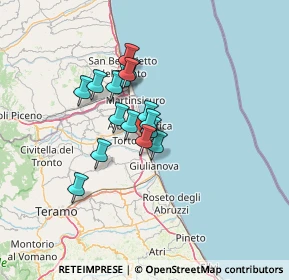 Mappa Via Giosuè Carducci, 64018 Tortoreto TE, Italia (9.48625)
