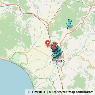 Mappa Località Rugginosina, 58100 Grosseto GR, Italia (4.58273)