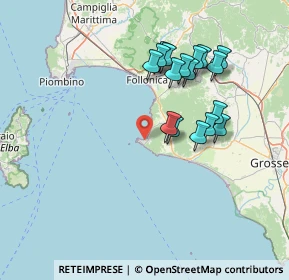 Mappa Via del Minigolf, 58043 Castiglione della Pescaia GR, Italia (14.27235)