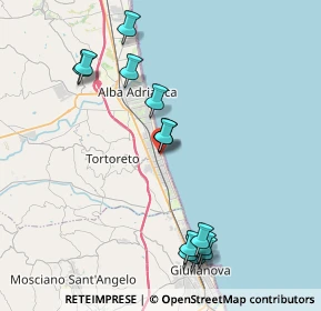 Mappa Via Libertà, 64018 Tortoreto Lido TE, Italia (4.43846)