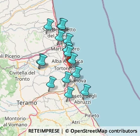 Mappa Via Libertà, 64018 Tortoreto Lido TE, Italia (11.528)