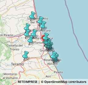 Mappa Via Galileo Galilei, 64018 Tortoreto Lido TE, Italia (10.95765)