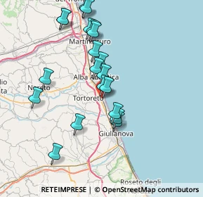 Mappa Via Luigi Pirandello, 64018 Tortoreto Lido TE, Italia (7.586)