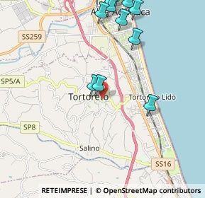 Mappa Via XX Settembre, 64018 Tortoreto Lido TE, Italia (2.51364)