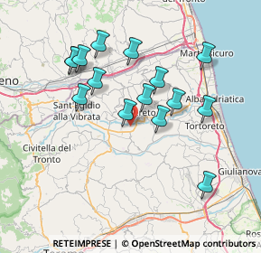 Mappa Via Santa Maria a Vico, 64027 Sant'Omero TE, Italia (7.22133)