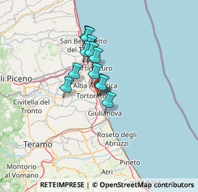 Mappa Via Giovanni Pascoli, 64018 Tortoreto TE, Italia (9.28417)