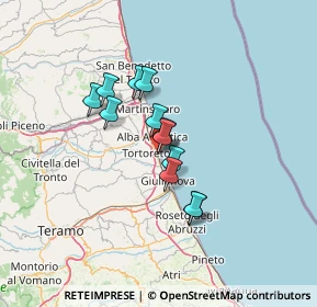 Mappa Via Giovanni Pascoli, 64018 Tortoreto TE, Italia (9.645)