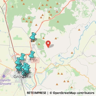 Mappa Strada dell'Osservatorio Astronomico, 58100 Grosseto GR, Italia (6.05769)
