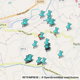 Mappa Via Colle della Tortore, 64018 Tortoreto TE, Italia (1.09286)