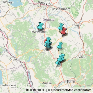 Mappa Zona Pian Di Porto, 06059 Todi PG, Italia (10.809)