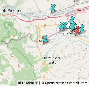 Mappa Sp 2 per s.egidio, 64010 Civitella del Tronto TE, Italia (5.69167)