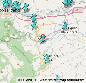 Mappa Sp 2 per s.egidio, 64010 Civitella del Tronto TE, Italia (6.9055)