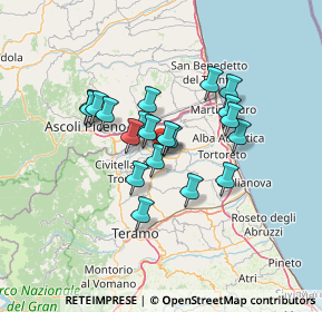 Mappa Piazza Castrum Rufi, 64027 Garrufo TE, Italia (10.7605)