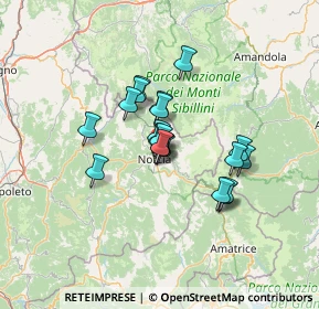 Mappa Località Fontevena, 06046 Norcia PG, Italia (9.865)
