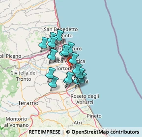 Mappa SS Adriatica, 64018 Tortoreto Lido TE, Italia (9.296)