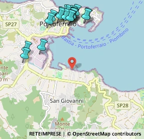 Mappa Lungomare San Giovanni, 57037 Portoferraio LI, Italia (1.3295)