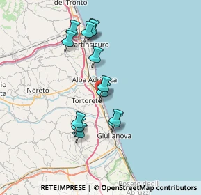 Mappa Via Firenze, 64018 Tortoreto Lido TE, Italia (6.74231)