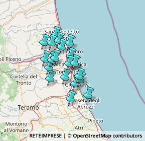 Mappa Via Firenze, 64018 Tortoreto Lido TE, Italia (10.1075)