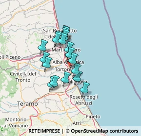 Mappa Via Firenze, 64018 Tortoreto Lido TE, Italia (10.069)