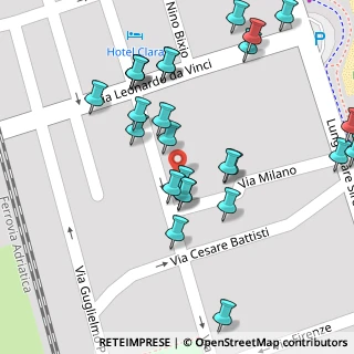Mappa Via Milano, 64018 Tortoreto Lido TE, Italia (0.06154)