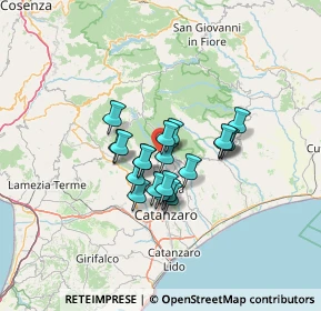 Mappa Piazza Giuseppe Poerio, 88055 Taverna CZ, Italia (9.8465)