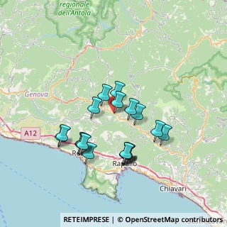 Mappa Via Alcide De Gasperi, 16047 Moconesi GE, Italia (6.54947)