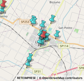 Mappa Piazza dei Martiri, 48022 Lugo RA, Italia (1.737)