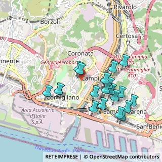 Mappa Genova, 16152 Genova GE, Italia (0.9525)