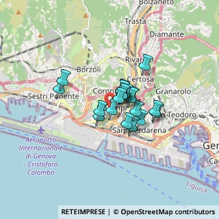 Mappa Genova, 16152 Genova GE, Italia (1.0425)