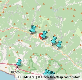 Mappa SP 225, 16047 Moconesi GE, Italia (5.6935)