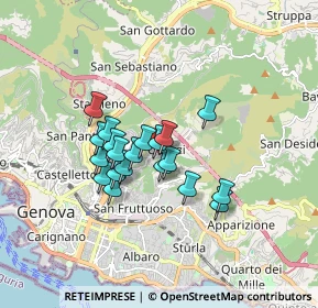 Mappa 16144 Genova GE, Italia (1.267)