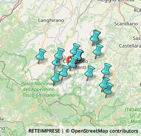 Mappa Via Sparavalle, 42035 Castelnovo Ne' Monti RE, Italia (9.65)