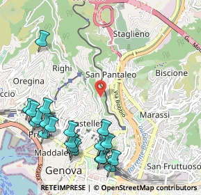 Mappa Via S. Pantaleo, 16137 Genova GE, Italia (1.348)