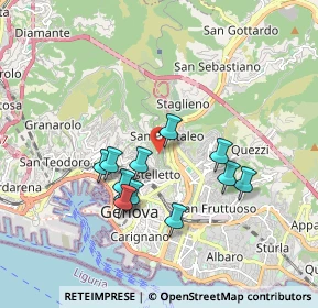 Mappa Via S. Pantaleo, 16137 Genova GE, Italia (1.5875)