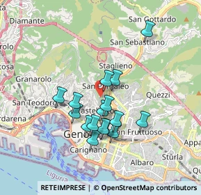 Mappa Via S. Pantaleo, 16137 Genova GE, Italia (1.50375)