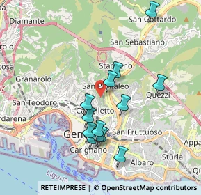 Mappa Via S. Pantaleo, 16137 Genova GE, Italia (1.73846)